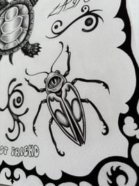 Image 4 of Tribal Turtle Flash Sheet (black and grey)