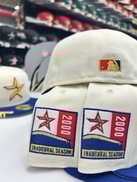 Image 3 of New Era 59Fifty Chrome Royal Gold w/H-Town Stones Blip included 