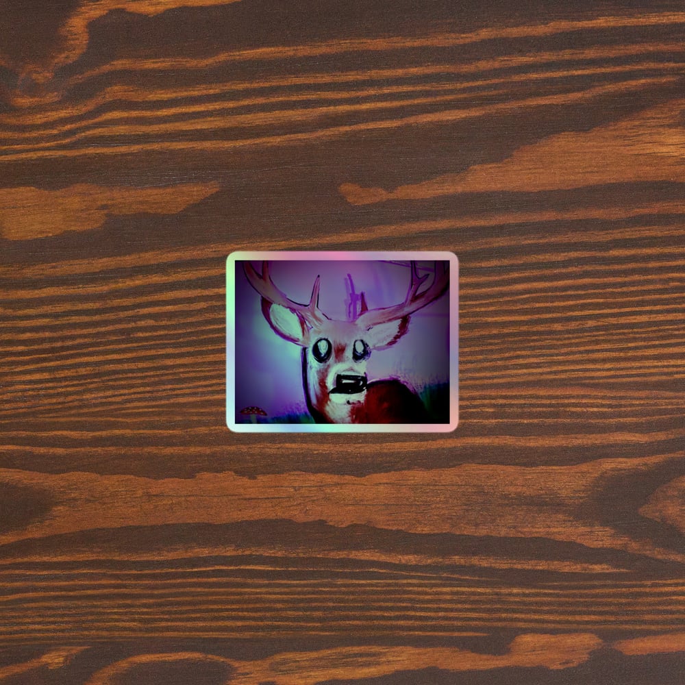 Image of ""Benny the deer" (holographic stickers)