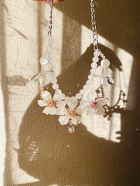 Image 1 of 🤍🌸Almond Blossoms Quartz Choker🌸🤍