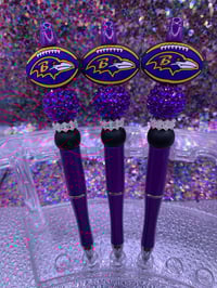 Image 1 of Football Deep Purple Pen 