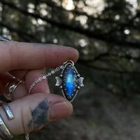 Image 2 of Blue/Green Moonstone Talisman