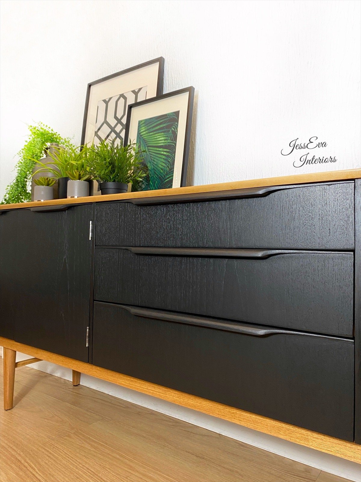 Remaining payment for black mid century sideboard 