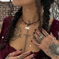 Image 13 of THE ‘LAMB MILAGRO’ GARNET NECKLACE 