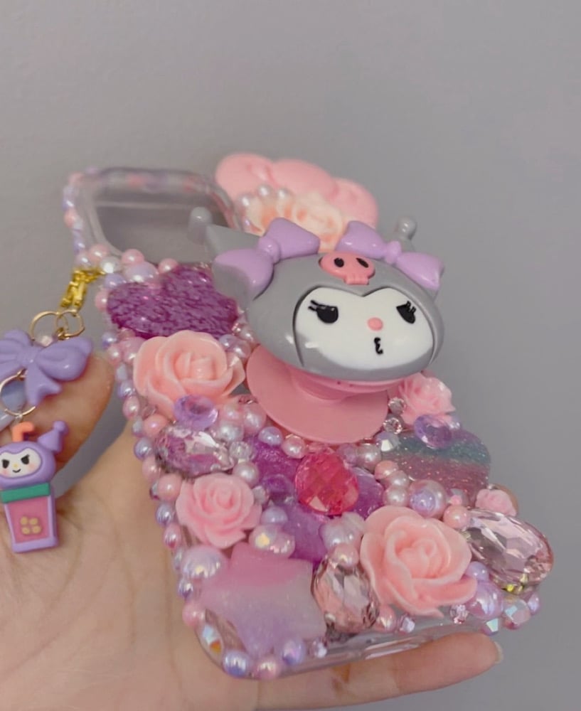 kuromi purple bling phonecase PM11