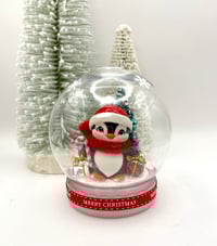 Image 1 of Retro Penguin Snow Globe Display Piece