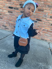 Image 2 of Sweatshirt Dress with Denim Jacket 