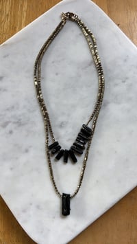 Image 4 of *new* TRIBAL black tourmaline + pyrite