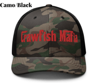 Image 1 of Crawfish Mafia Camouflage trucker hat