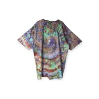 Image 1 of XXL Adult 100% Combed Cotton T-Shirt in Alchemy Spiral Ice Dye 