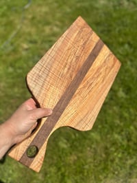 Image 1 of Curly and spalted maple/walnut charcuterie board 2