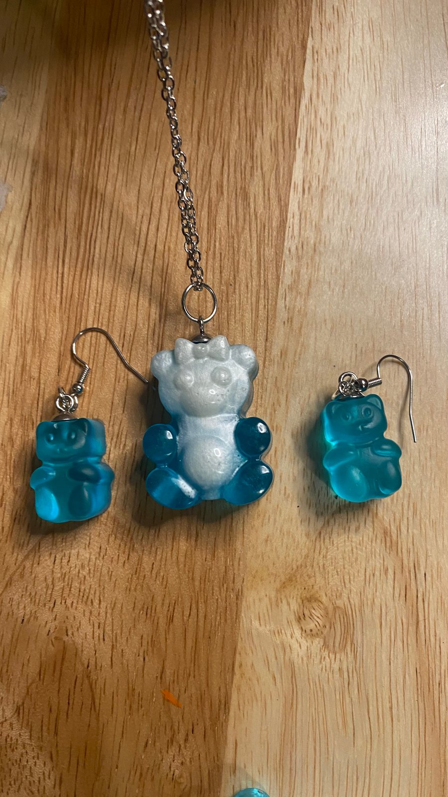 Teddy bear deals jewelry set