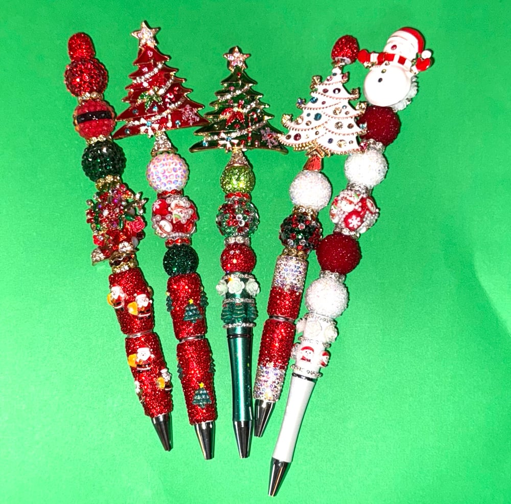Image of Rhinestone Festive Pens (extended)