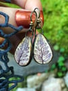 Purple Fern Forest Earrings