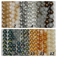 Image 1 of Electroplated glass bead strands