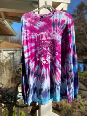 Image of XL MILF Man I Love Frogs Long Sleeve Tie Dye Shirt 4