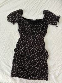 Image 1 of Black floral dress // 38