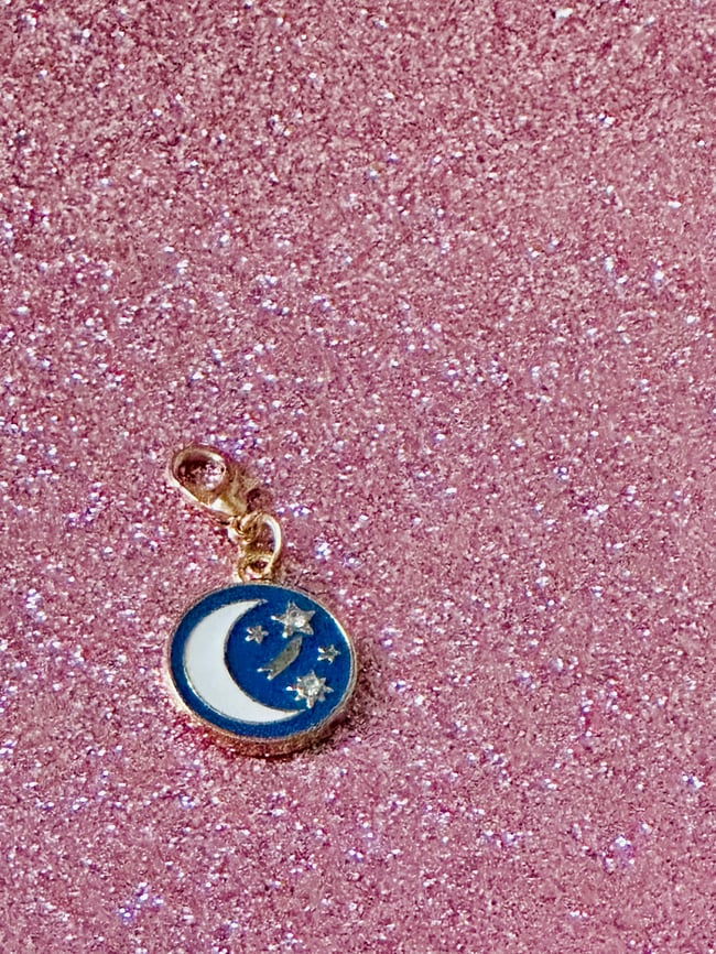 Moon and Star Charm