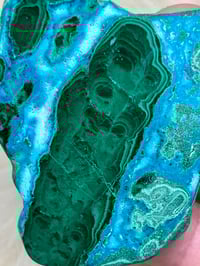 Image 4 of Malachite & Chrysocolla Polished Slab #2394