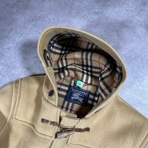 Image of 1980s Burberry Duffle Coat, Size Large