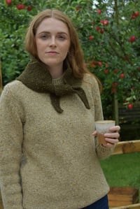 Image 3 of Wool Neckerchief - Hand-knit in Ireland 
