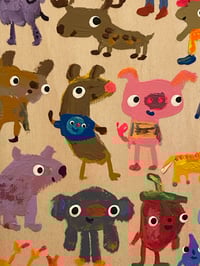 Image 3 of Colorful Friends Original Art