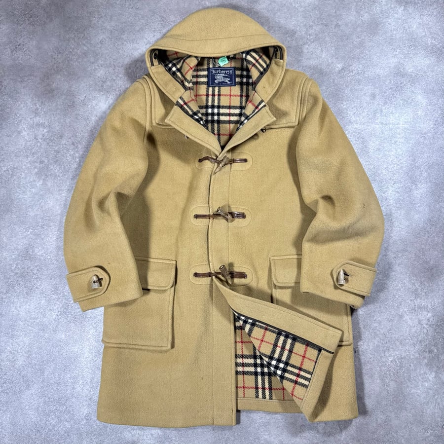 Image of 1980s Burberry Duffle Coat, Size Large