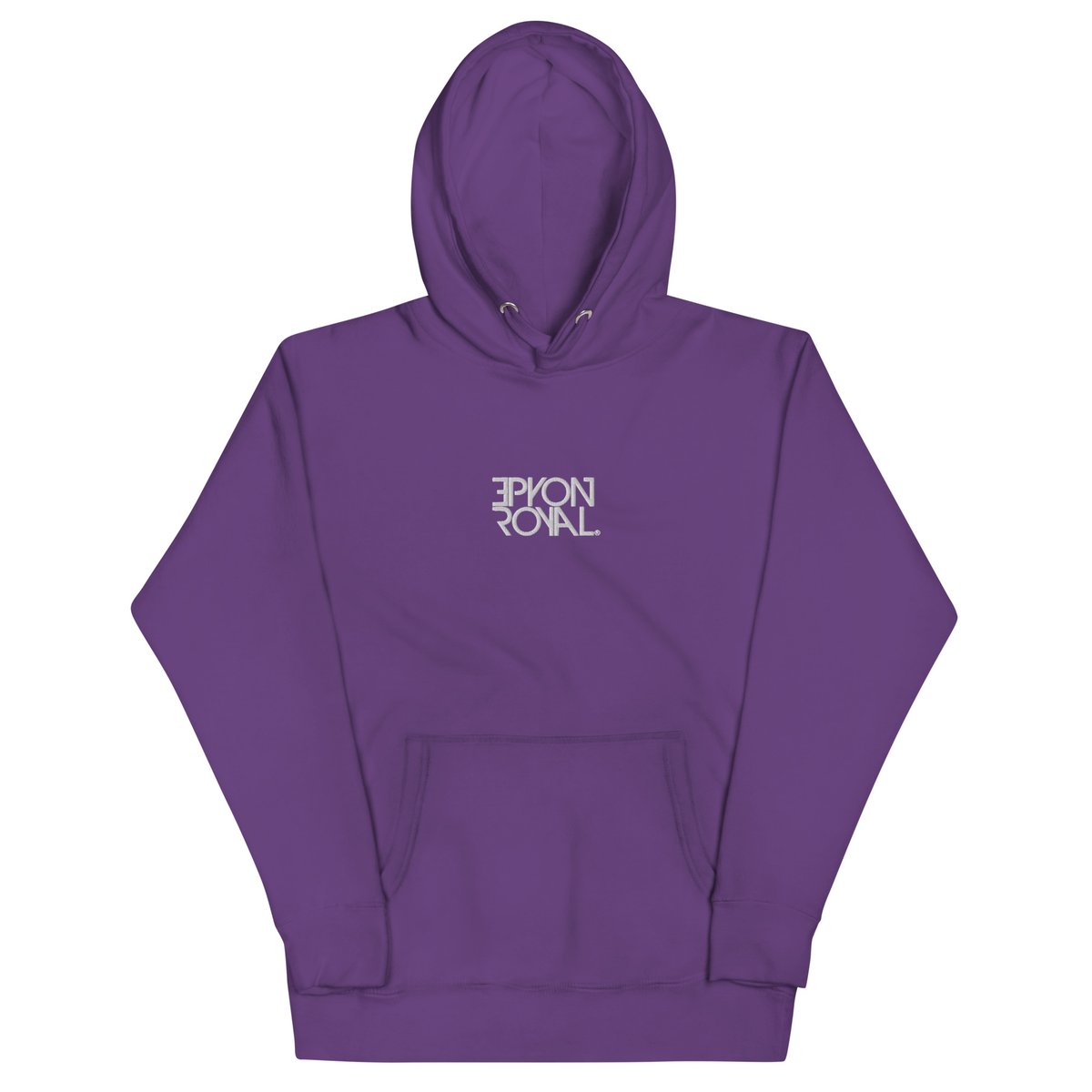 Image of Text Logo Embroidered Hoodie