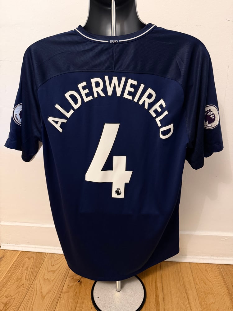 Image of Tottenham Hotspur “ALDERWEIRELD 4” 2017/18 Away Shirt + PL patches (XL)