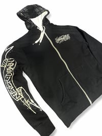 Image 5 of Sherpa Lined ‘All Over Script’ Hoodie