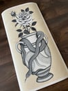 Snake vase print