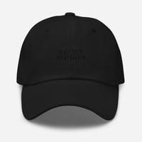 Image 1 of Sad But Rad Club Dad Hat (Black on Black)