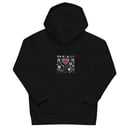 Image 2 of Embroidered heart Flower Kids eco hoodie