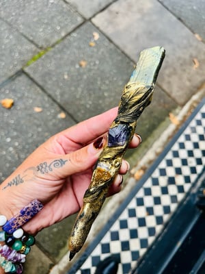 Image of Eclipse Manifesting Pen Green Labradorite