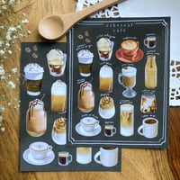 Chalkboard Coffee Menu Print