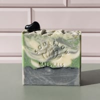Image 1 of Grounded Grace Soap Bar | Lemon Rosemary + Earthy Woods | Black Tourmaline | Handmade Soap