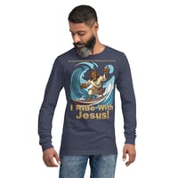 Image 21 of I Ride With Jesus Surfing Dark Unisex Long Sleeve Tee