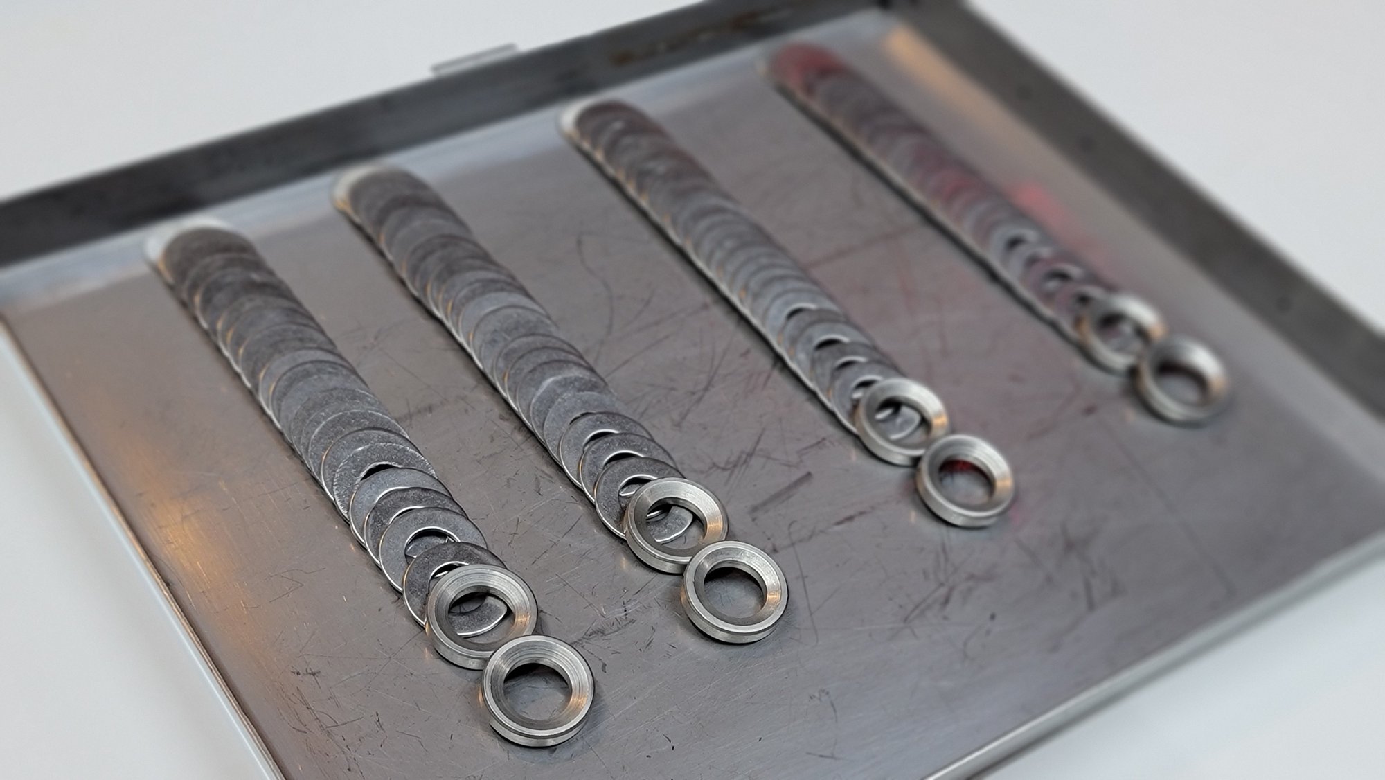 C4 Corvette Caster / Camber Upper Control Arm Conical Spacer Shim Kit ...
