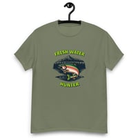 Image 1 of Unisex classic tee, Fresh Water Hunter T-Shirt | Fishing Trout Outdoor Graphic Tee