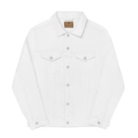 Image 1 of ZEN EXP - “Go Through War To Find Peace” Unisex denim jacket