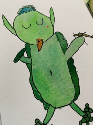 Image of Kappa with Pickle Flute