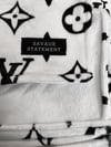Faux Fur LV Throw Blanket 