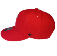 Image 5 of 47 Brand MVP Los Angeles Angels Hat Cap Mens Adjustable Red MLB