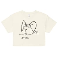 Image 11 of anxiety brain Women’s crop top 