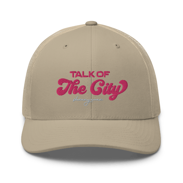 Image of “TALK OF THE CITY” Mesh Trucker Hat (PINK)
