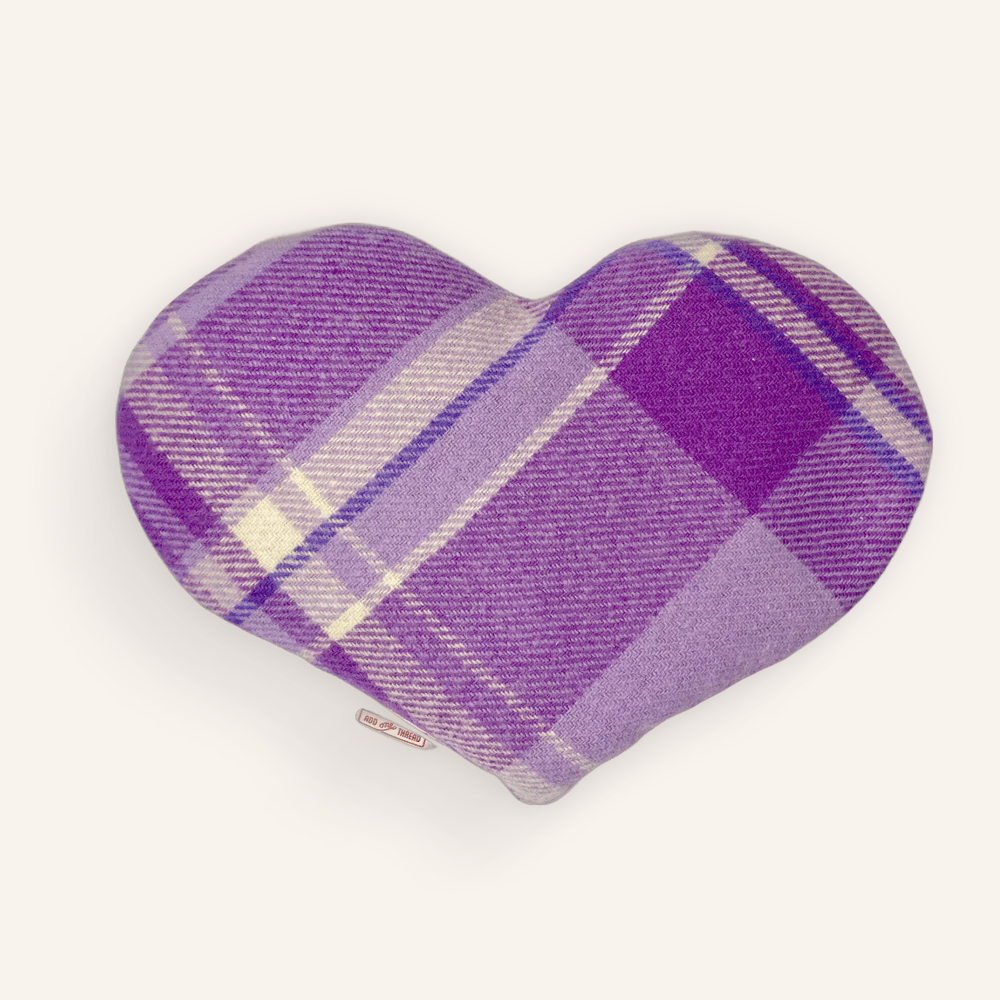 Image of Wheat Pack - Heart shaped Purple and Cream