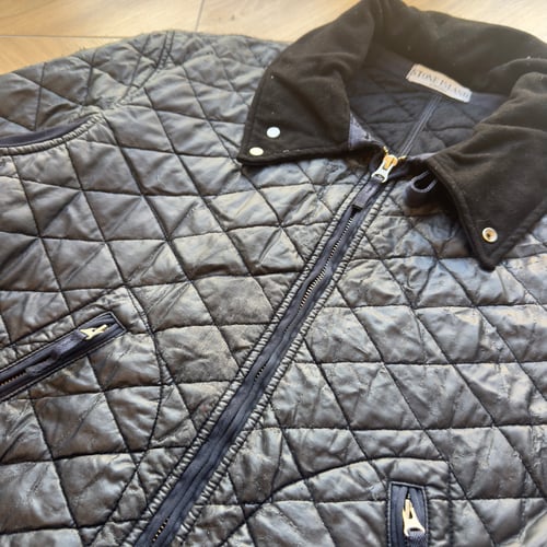 Image of Stone Island Mussola Gommata Quilted Jacket, Size Large