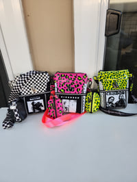 Image 1 of Punk rock leopard print phone sling bag | Disorder | Los Crudos | Operation Ivy