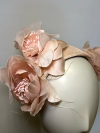 Image 2 of Pale pink silk flowers bandeau