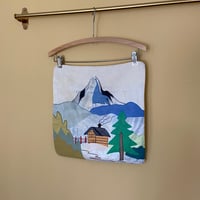 Image 2 of Mountain Appliqué Pillow